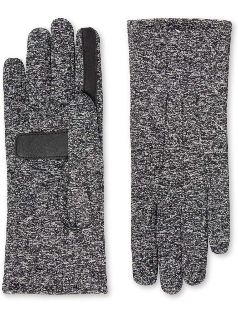 Women's Black Water Repellent Touchscreen Stretch Spandex Fleece Soft Gloves - Picture 1 of 6